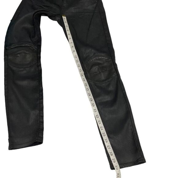 G-Star Raw Jeans Mid Skinny 5622 Moto Style Black Zippered Knee Waist 27 - Picture 6 of 15